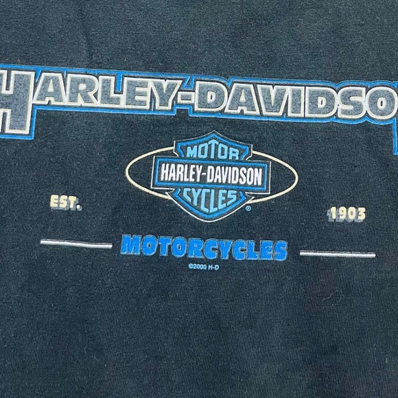 Harley Davidson Motorcycles T Shirt XL Black Dick Farmers Orlando FL Graphic Tee - Picture 2 of 6